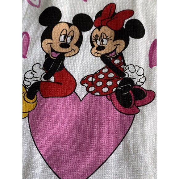 2 Pack Disney Mickey & Minnie Mouse Valentines Kitchen Towels 16 X 26” NEW - Picture 4 of 10